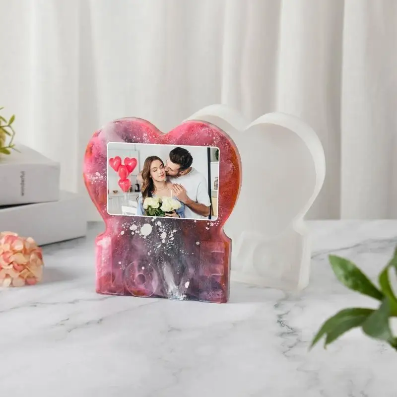 N2UE إطار الصورة على شكل قوالب طين السيليكون أداة المجوهرات قوالب مجوهرات السيليكون