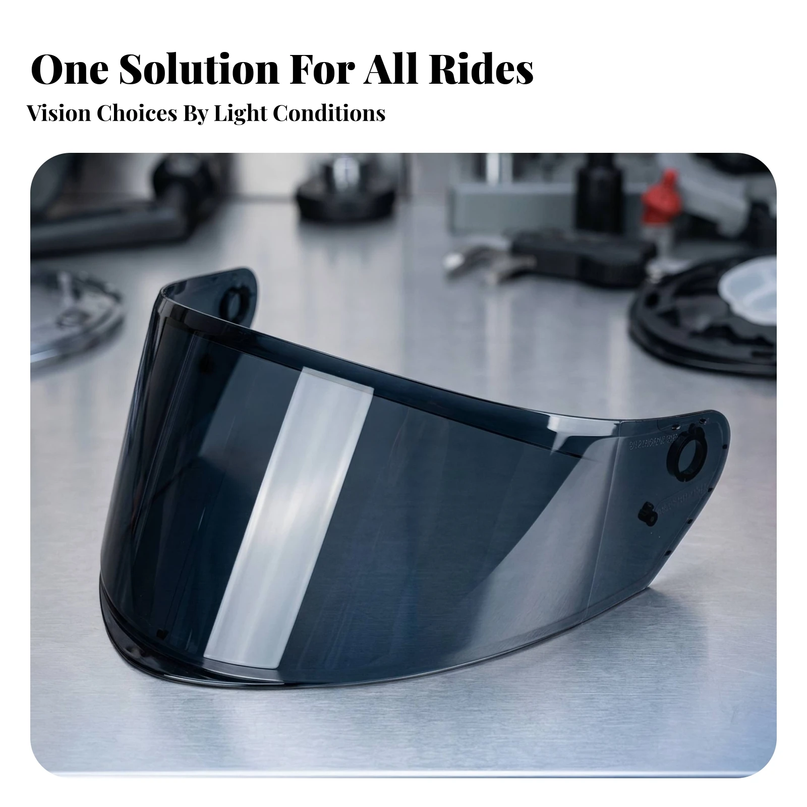 Helmet Full Face - Full-Face Helmet Visor Flip up Motorcycle