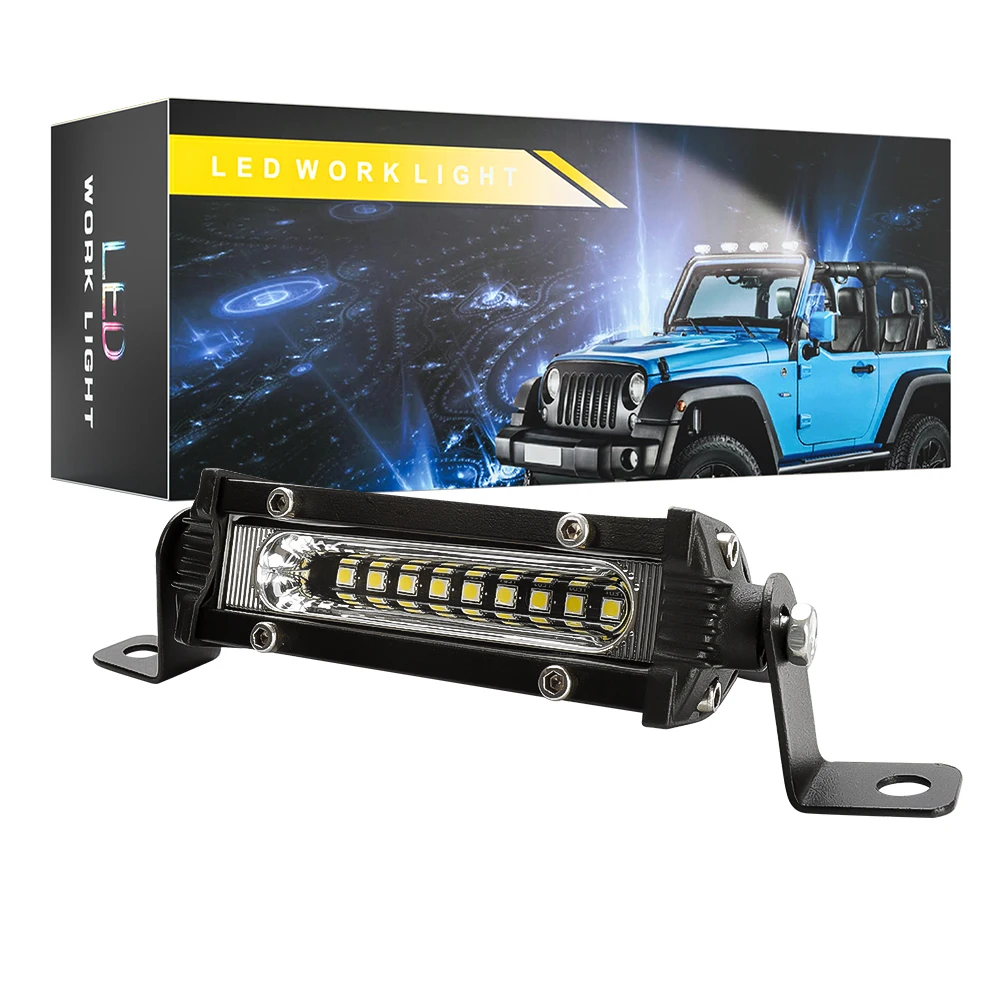 مصباح كاشف للطرق الوعرة ، عمود إضاءة ليد صغير للعمل ، جيب P ، JK ، 4Wd ، شاحنة 12V-24V ، 9LED