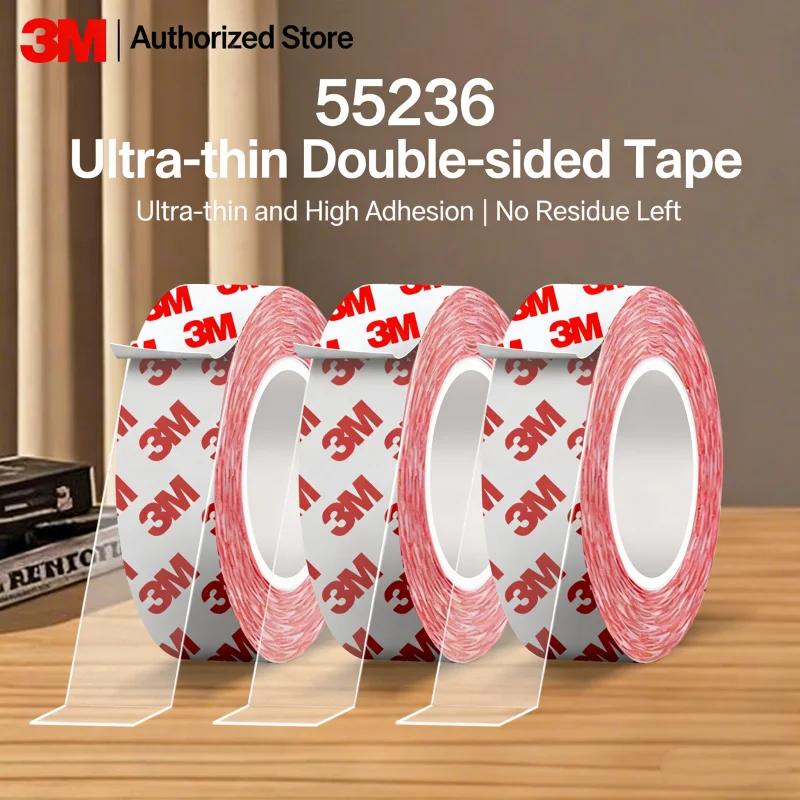 3M Strong Double-Sided Tape 55236Ultra-thin Transparent High-Viscosity Tape Non-Trace Wall Decoration Fixed All-purpose Adhesive
