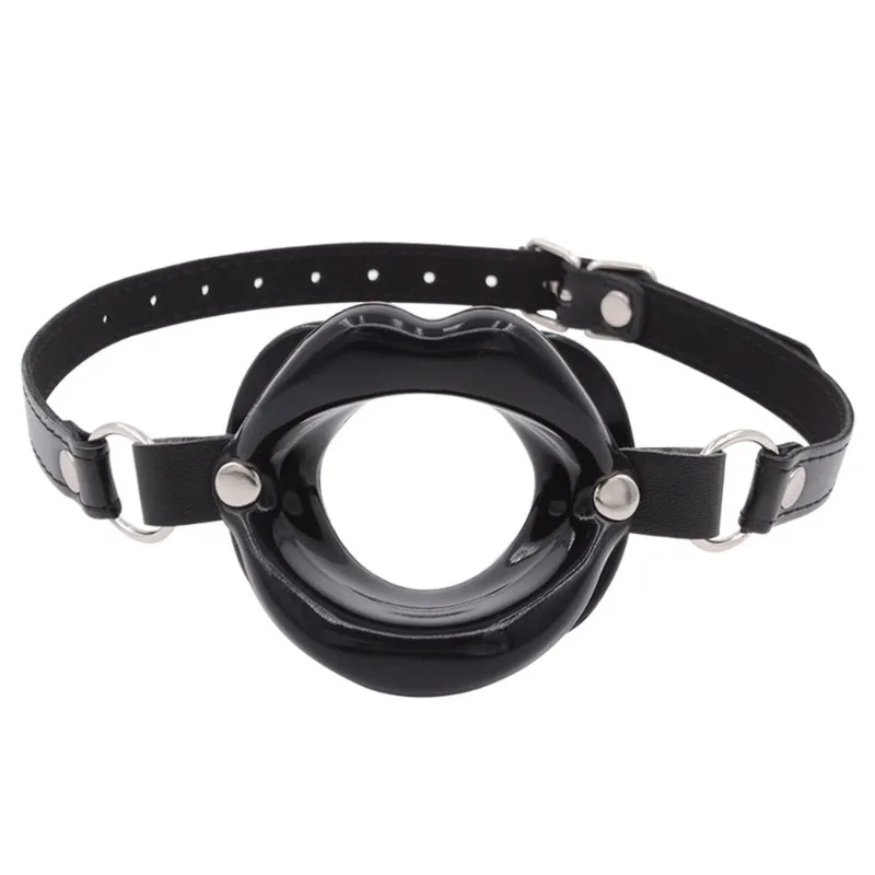 Silicone O-Ring Oral Fixation Gag with Open Mouth Lips Design for Couples Bondage, BDSM Restraint Adult Toy view 2