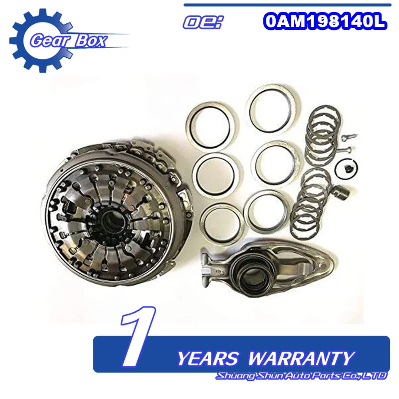 DQ200 0AM DSG Dual Clutch Kit 7speed 0AM198140L Suit for Audi VW Golf 1.2T 1.4T