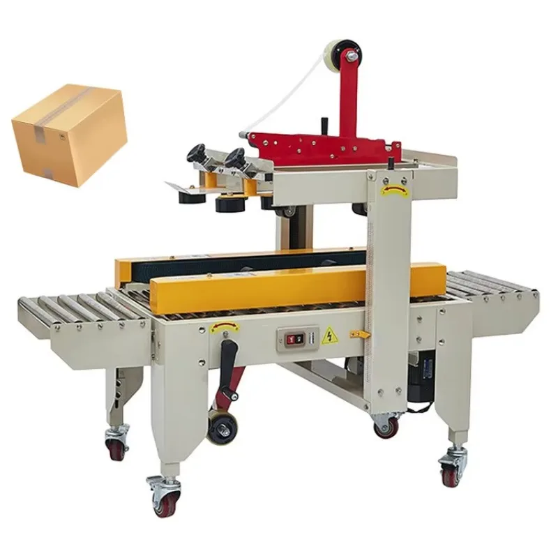 Automatic Carton Boxes Adhesive Tape Sealer/ Top and Bottom Cardboard Box Sealing Packaging Machine