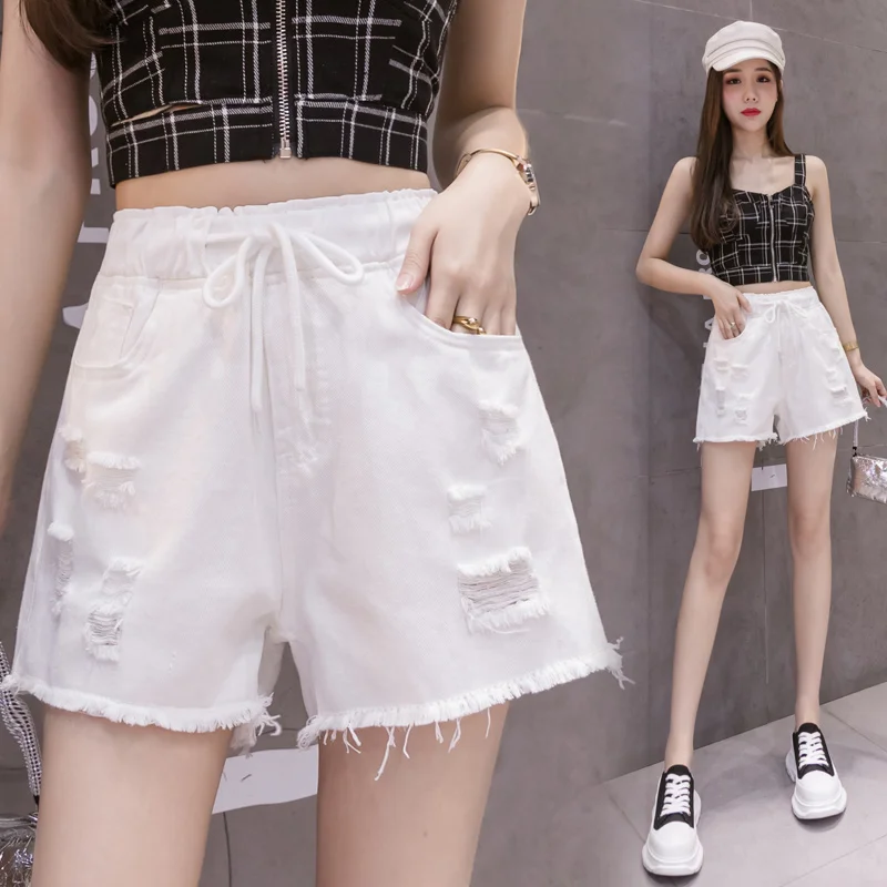 

Chic Design Dropping Shorts Jeans Women Loose High Waist Short Vaqueros New Summer Pants Streetwear Denim Wide Leg Pant F05