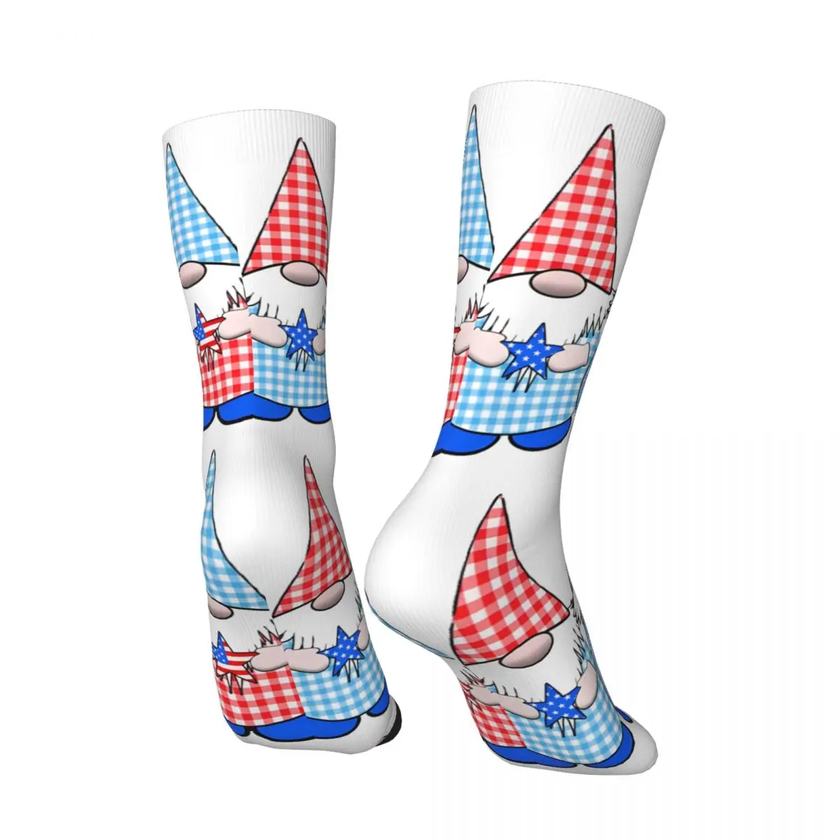 Gnomes American Men's Socks Retro Harajuku Gnome Street Style Novelty Pattern Crew Sock