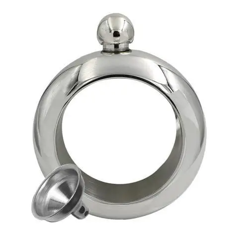 304 Stainless Steel Bracelet Flask, Hip Hidden Liquor Container, Dropshipping Ready Stock