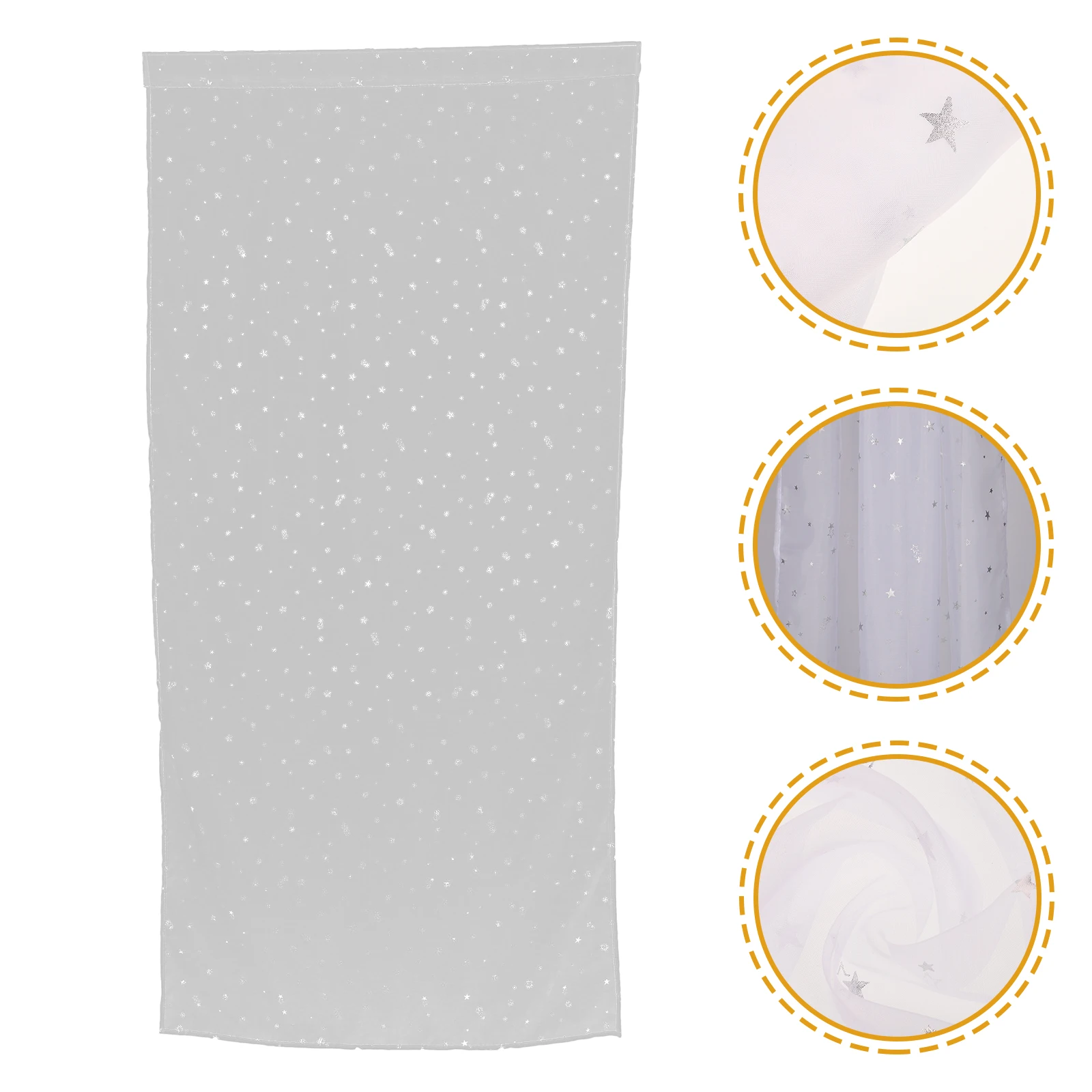 

1pcs Decor Sheer Curtains Voile Printing Child Window Screen Curtain Bedroom Elegant Transparent Privacy