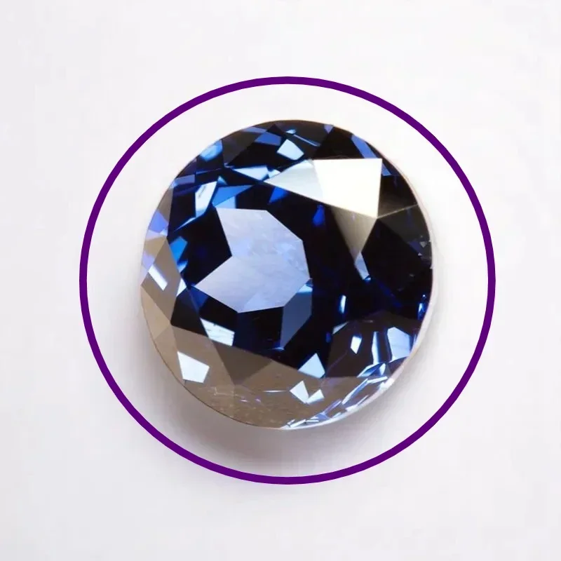 

M-F-Lab Grown Sapphire Royal Blue Color Round Cut AAA+Clarity for Jewelry Setting&Custom Design Selectable AGL Certificate