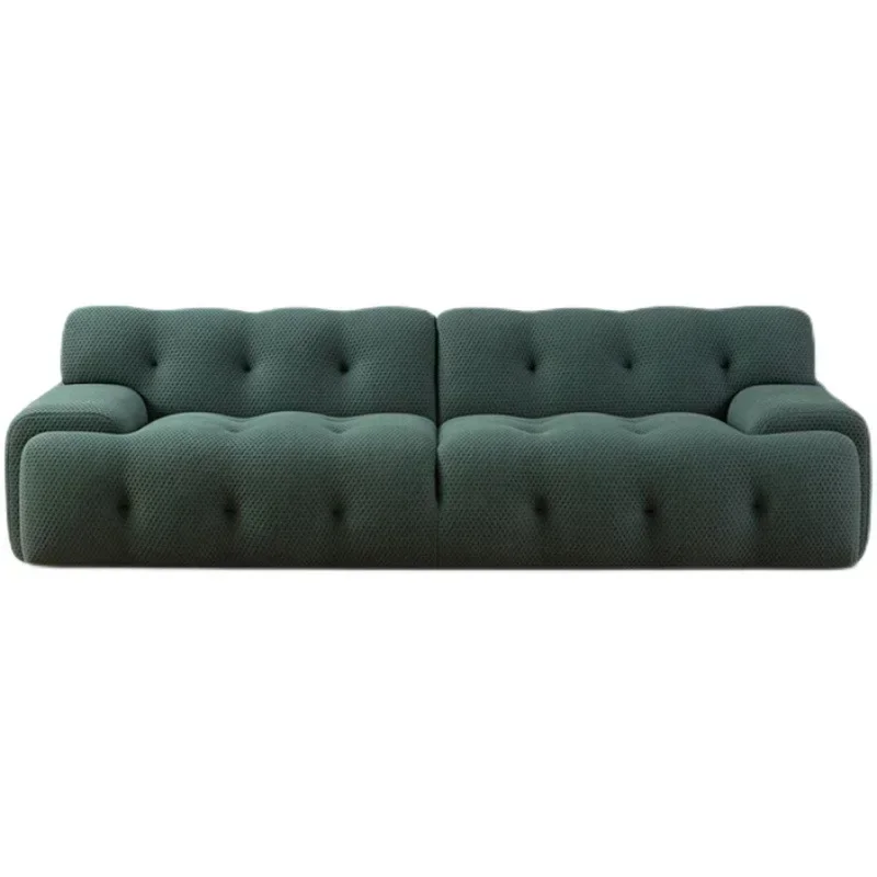 Straight row fabric sofa