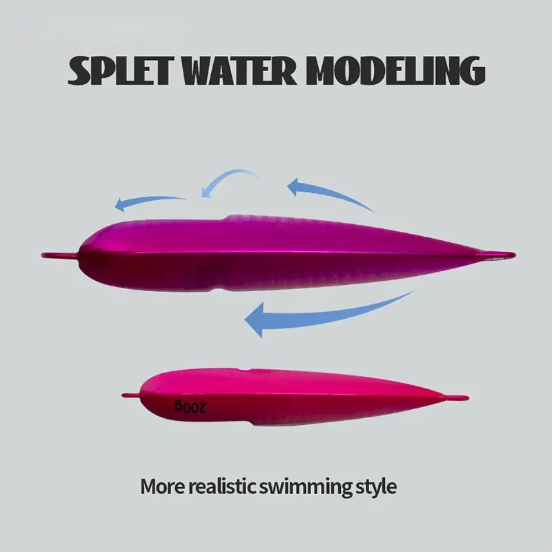 طعوم صيد معدنية ذات رأس رصاص من توبلين ، طعوم صيد بطيئة ، طعوم أخطبوط صناعي ، صيد سمك الحبار ، 40 جم ، 60 جم ، 80 جم ، g