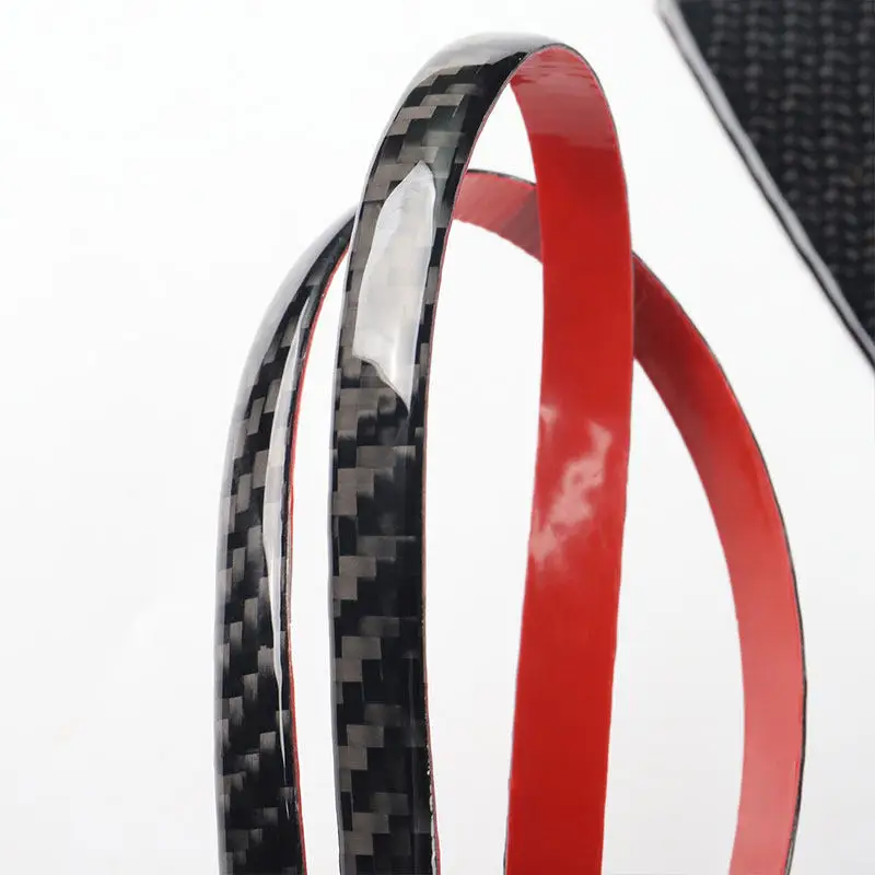 For Audi A3 S3 8Y 2021 2022 2023 2024 2025 Car Accessories Dashboard Panel Frame Air Vents Strips Trim Soft Carbon Fiber Sticker - view 4