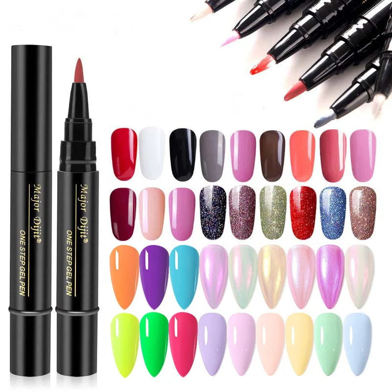 Nail Polishs Pens Colors of Nail Polishs Gel Pens Gel Varnish Quick Drying Pen Nail Color Pen Varnish Pens Nails Art Oil Pen