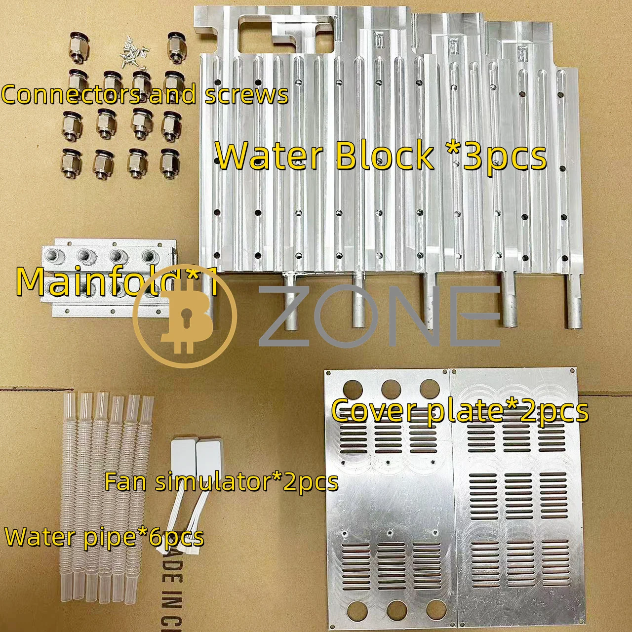 Imagem -05 - Alumínio Water Cooling Block Plate Kit Radiador Adequado para Bitmain Antminer S19 S19pro S19j S19jpro S19xp