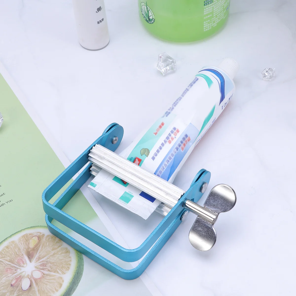 

1pc Stainless Steel Toothpaste Squeezer Efficient Tube Dispenser Multifunctional Bathroom Organizer For Cosmetics Paints Creams