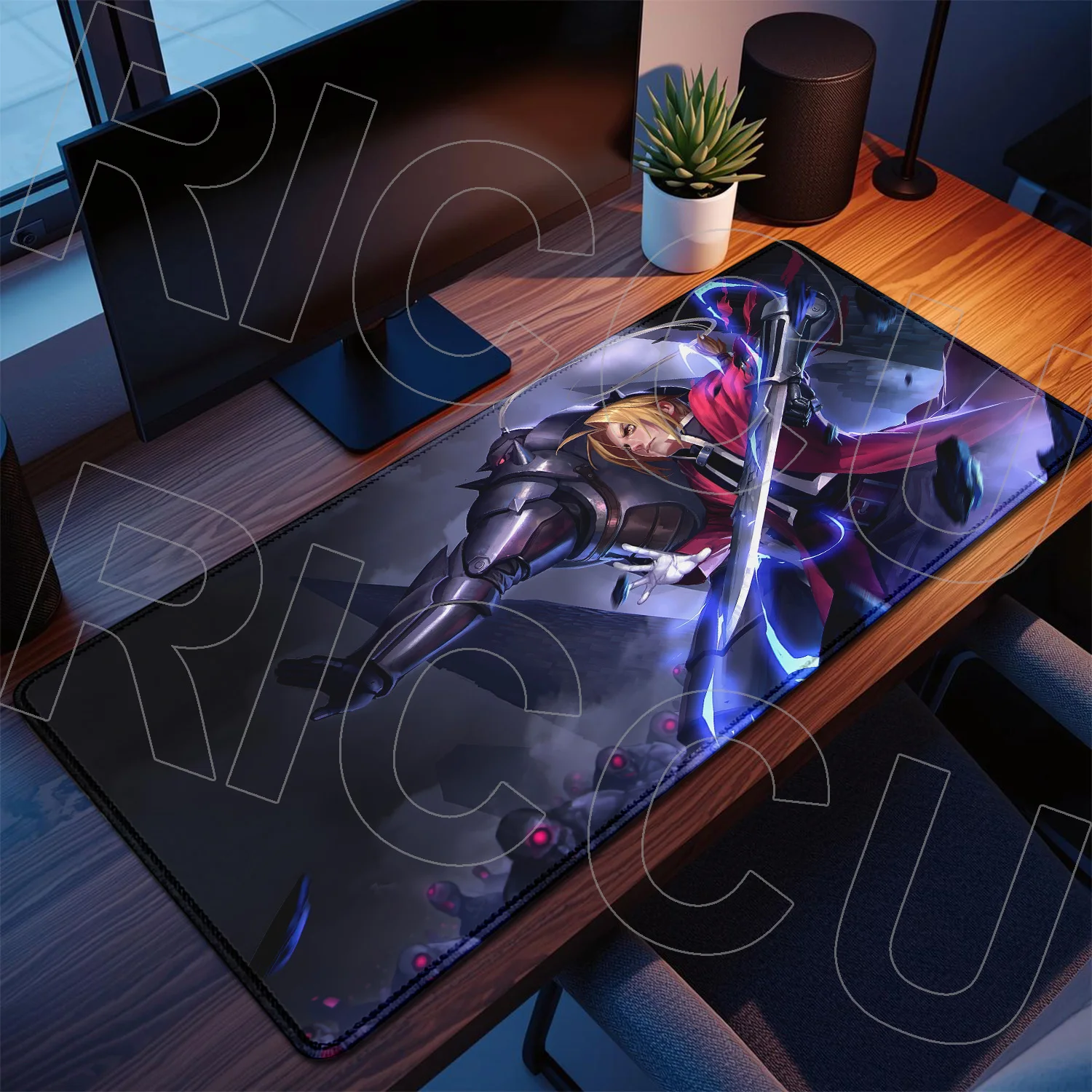 

Коврик для мыши XXL Fullmetal Alchemist 900x400 мм, игровой коврик для геймеров, большой настольный коврик для клавиатуры, аниме-коврик для геймеров, аксессуары для ПК