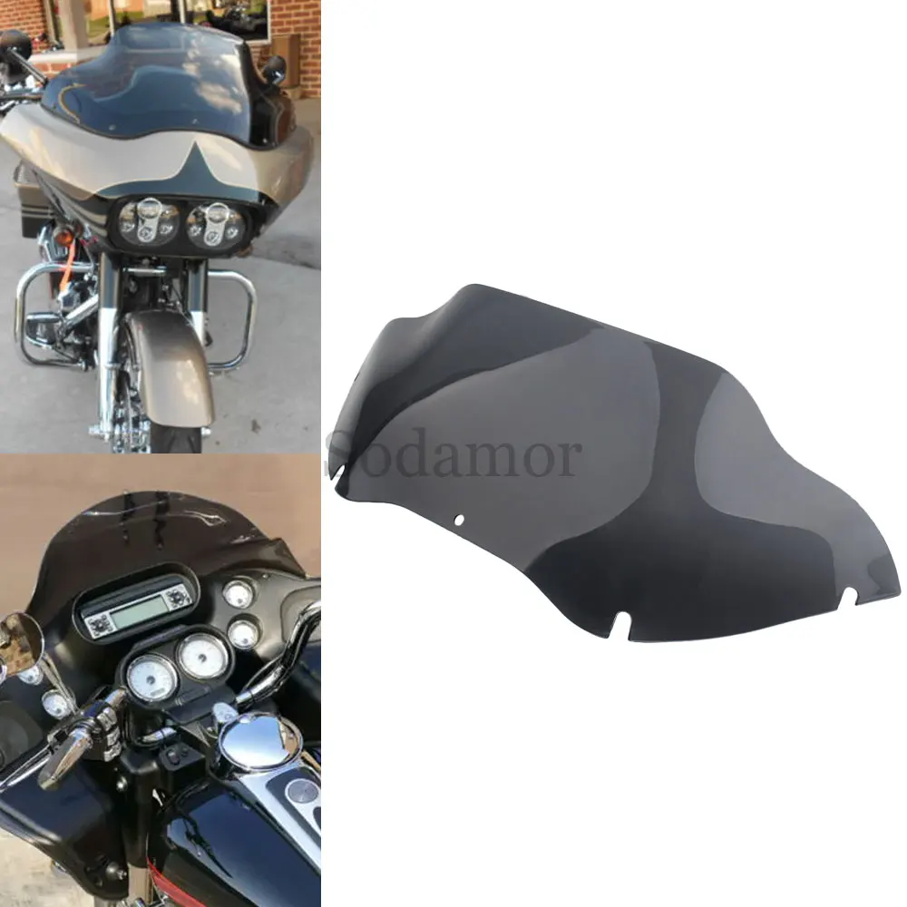 

Motorcycle Accessories 9.5 Inch Fairing Windshield Windscreen Wind Deflector for Harley Touring Road Glide FLTR FLTRX 1998-2013