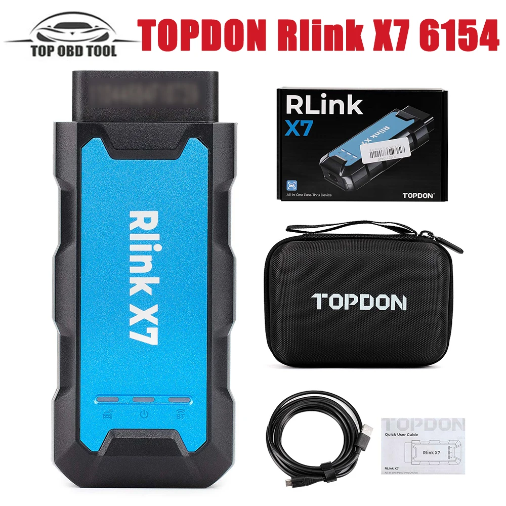 TOPDON Rlink X7 6154 for V-W / Audi Full System Diagnose Support CANFD DOIP Online ECU Programming ECU Coding Key Programming