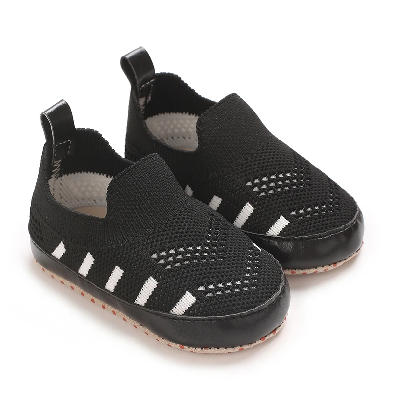 

Infant Toddler Slip-On Sneakers - Soft Sole Comfortable Casual Shoes with Metallic Eyelets, Breathable Faux Cover & Fabric Linin