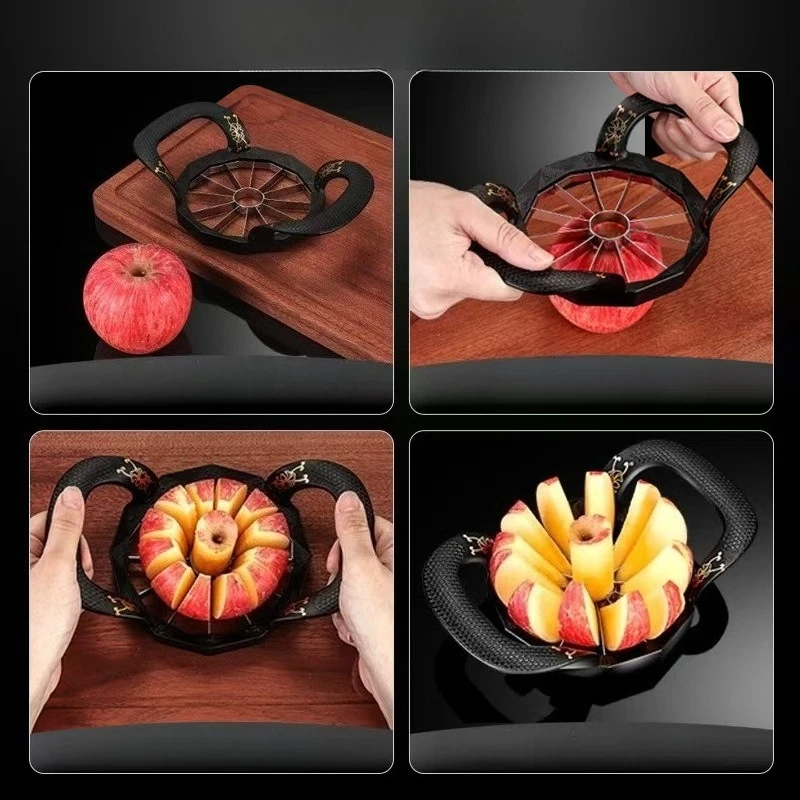 8/12-Blade Slice Thin Apple Slicer and Corer,Divider, Wedger for Fruits and Vegetables，Sharp and Sturdy，Easy to Use