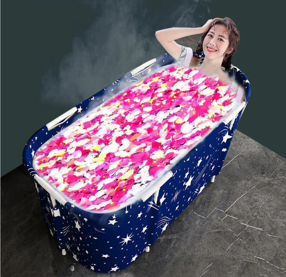 Folding Adult Portable Bathtub for The Baby Spa Hot Tub Ice Bath Swimming Pool Infant for The Whole Family