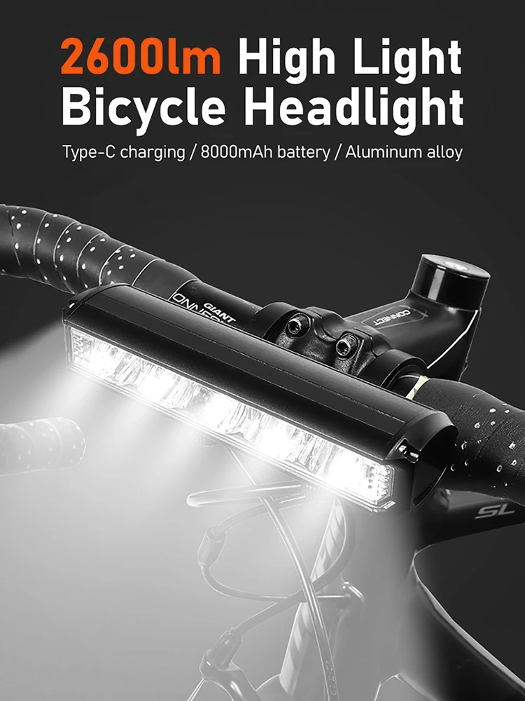 AliExpress CYCLAMI Bicycle Light 8000mAh EOS610 640 Bike Light Waterproof Flashlight USB Charging MTB Road Cycling Lamp Bicycle Light Accessories