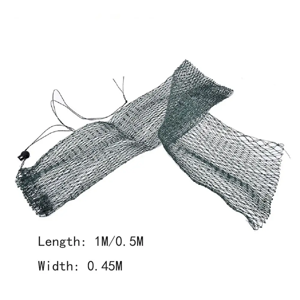 4-strand Wire Fishing Net New No-deformed Strong Load-bearing Capacity Folding Fish Bag Bundle Buckle Fishing Mesh