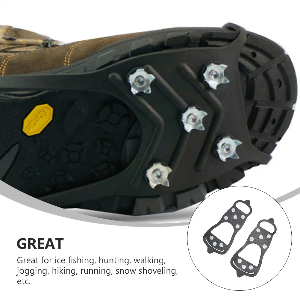 

1Pair Outdoor Shoes Cover Anti-Skid Ice Cleats for Snowfield Hiking Climbing Shoe Crampons Shoes Cover Outdoor Crampon