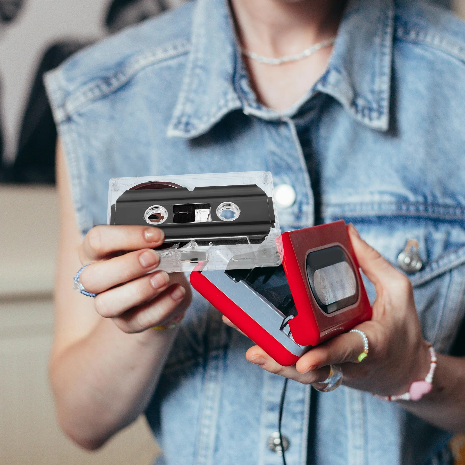 4 Stück leere Kassettenbänder, 60 Minuten, langlebig, Audioaufzeichnung, Retro-Design für den Unterricht, DIY-Party, Nachrichten, Sprachmusik, Aufbewahrung