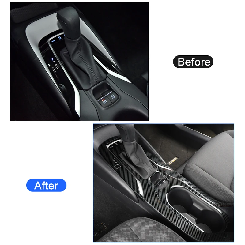 Per Toyota Corolla E210 2019 2020 2021 2022 2023 Hybrid Stainless Car Gear Shift Panel Cup Frame Cover Trim Stickers Protector