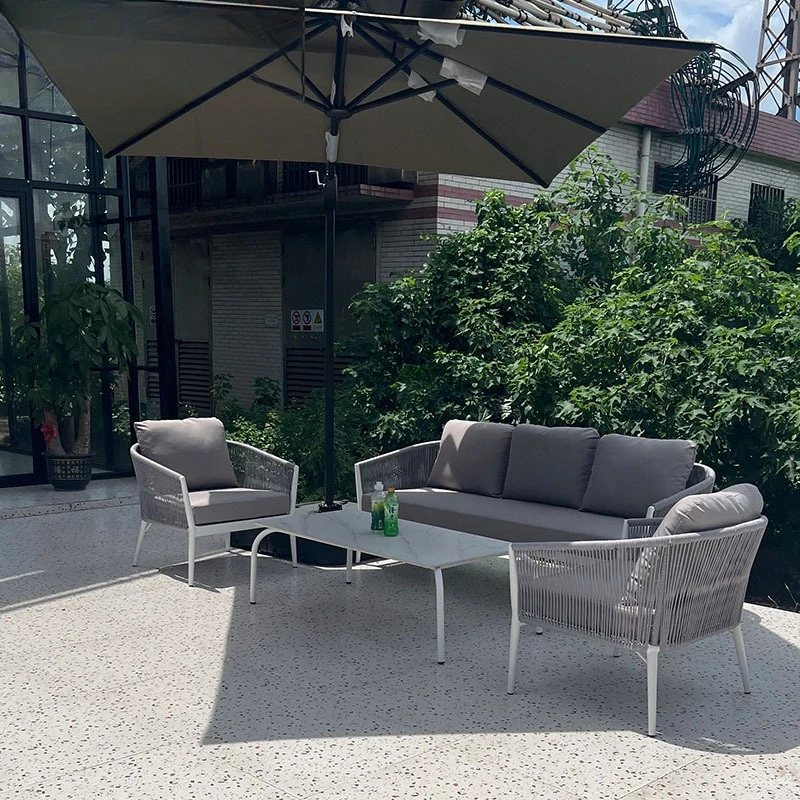 

Outdoor sofa combination courtyard garden furniture hotel homestay vine sofa terrace balcony indoor and outdoor
