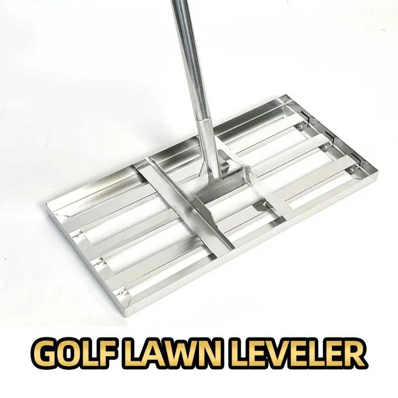 Lawn Leveling Rake Stainless steel Golf Course Leveler Football Field Farms Lawns Golf Courses Sand Gravel Yard Grass Leveler