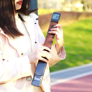 Pocket Guitar Chord Trainer, Prática Ferramenta Com Tela, 6 Trastes, Finger Trainer para Guitarra, Iniciante, Estudo Exercícios 6 principais vendas frisos para violão - №4