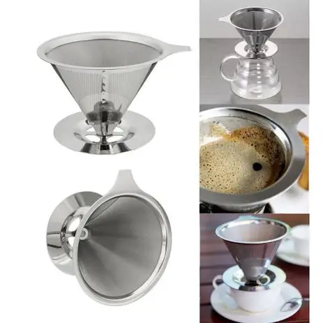 Coffee Filter Inox Reusable 103 Double Sieve