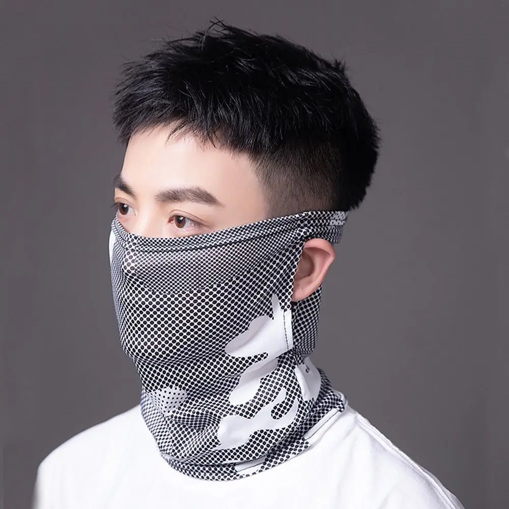 

Motorcycle Mask Neck Protection Outdoor Sun Protection Summer Neck Tube Scarf Ice Silk Mask Women Bandana Cycling Bandana