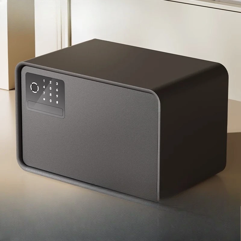 

Safe deposit box household small fingerprint password automatic door opening 20/25cm anti-theft password key safe