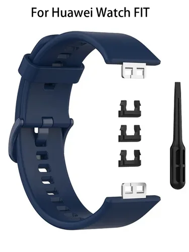 Correa de silicona para Huawei Watch Fit, accesorios para reloj inteligente, pulsera de repuesto, correa para huawei watch fit 1, correa para reloj