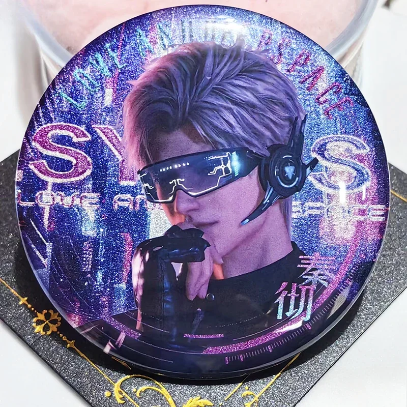 

Anime Love and Deepspace Xavier Sylus Rafayel Zayne Cosplay Pendant Brooch Ornament Cartoon Double Flash Badge