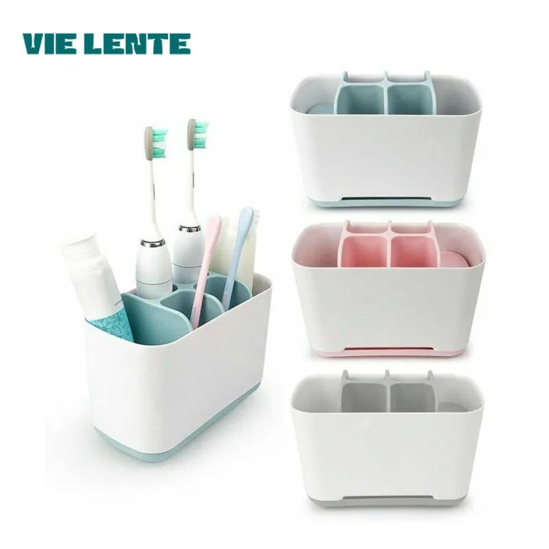 Toothbrush Toothpaste Holder Case Shaving Makeup Brush Electric Toothbrush Holder Organizer Stand Bathroom Accessories Box