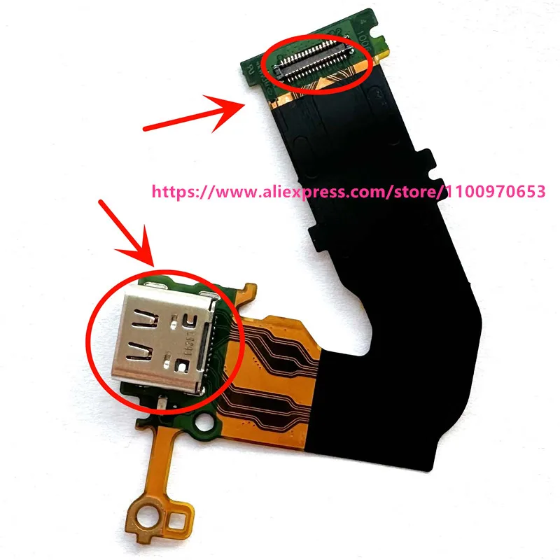 NEW For Sony ILCE-7C A7C Type-C Type C Interface Connect Flex Cable FPC With socket