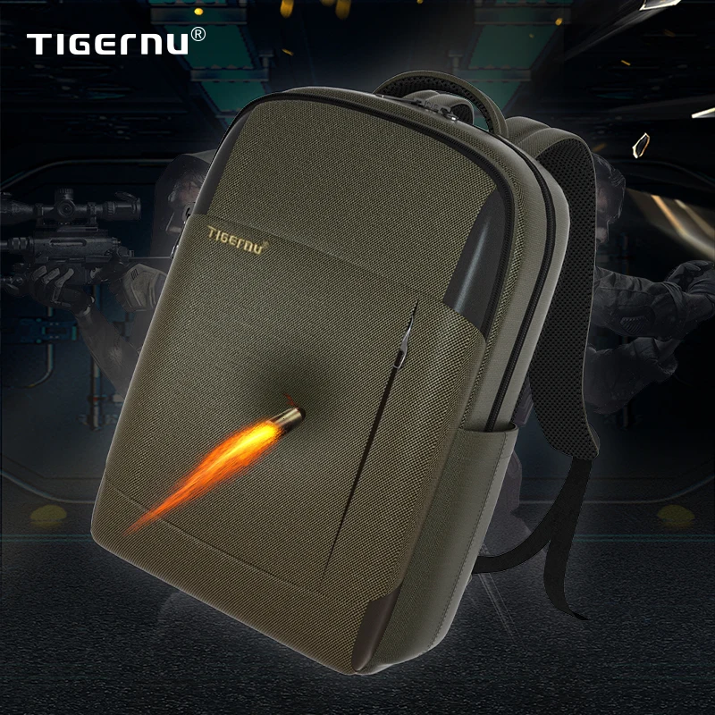 Tigernu Bulletproof Backpack For Men Level II Stand Alone Ballistic Panel Men Protective Travel Backpack Large Capacity Mochilas