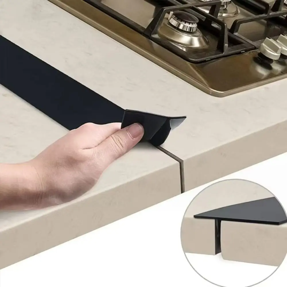 24 Inches Kitchen Stove Gap Strip Silicone Anti-Stain Cabinet Sealing Strips Easy to Clean High Temperature Resistant