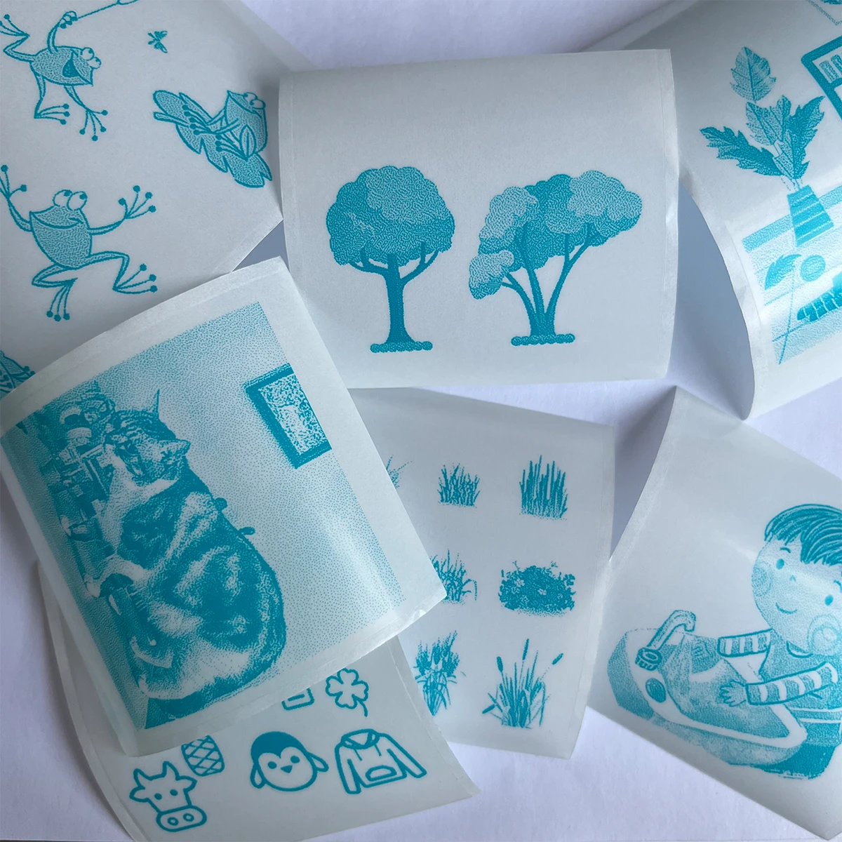 حراري شفاف ذاتي اللصق للطابعات المحمولة الصغيرة حتى مع ورق طباعة حراري لسطح ضوء الكاميرا، 57 مم × 25 مم