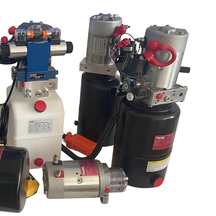 Speed 2800 rpm Portable Hydraulic Power Unit Pressure 20MPa Gear Pump 0.5 HP 8/10L Fuel Tank Set