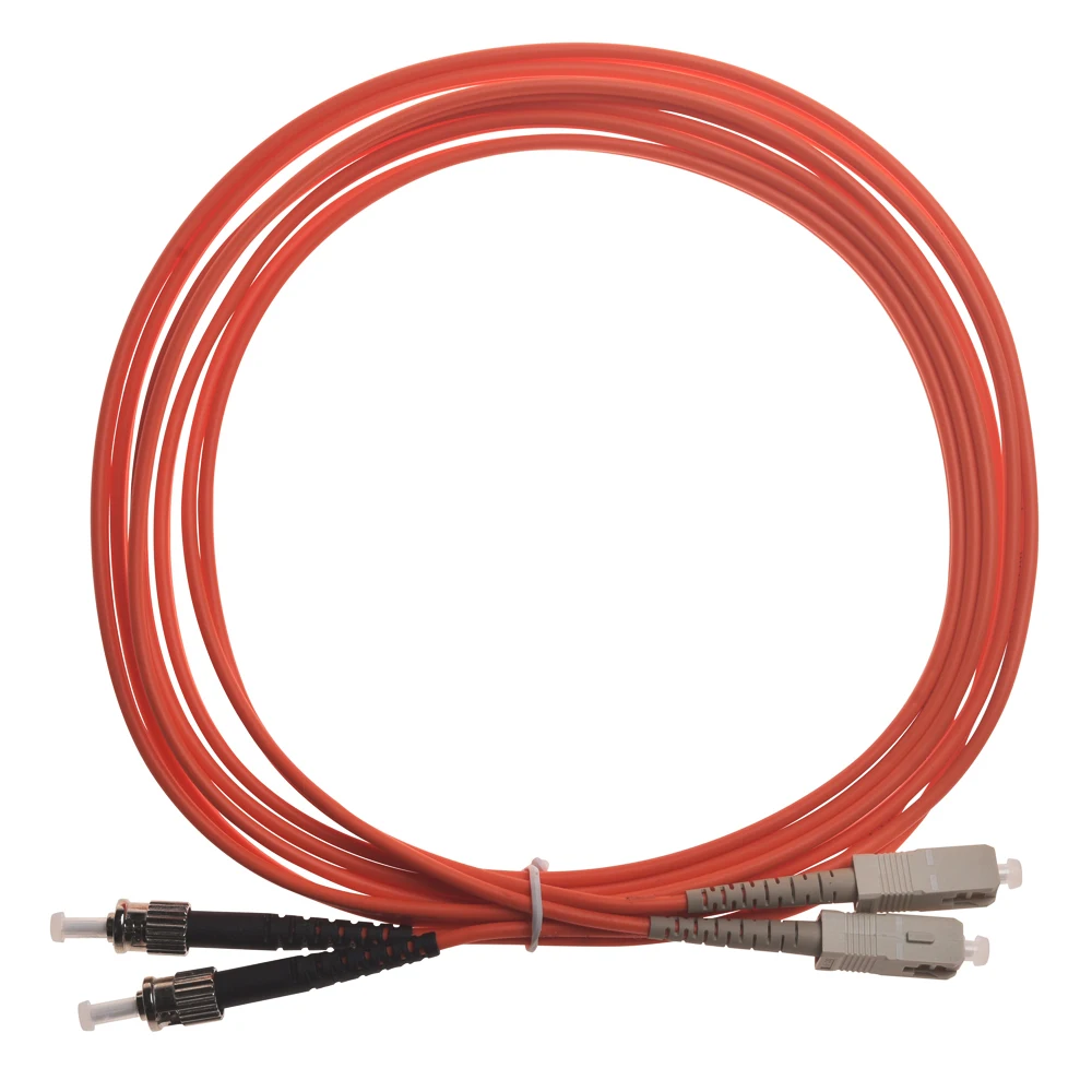 SC Conectores libremente combinados Cable de conexión de fibra óptica Apc Upc 2,0 mm DM OM3 OM4 FTTH Cable de conexión óptico