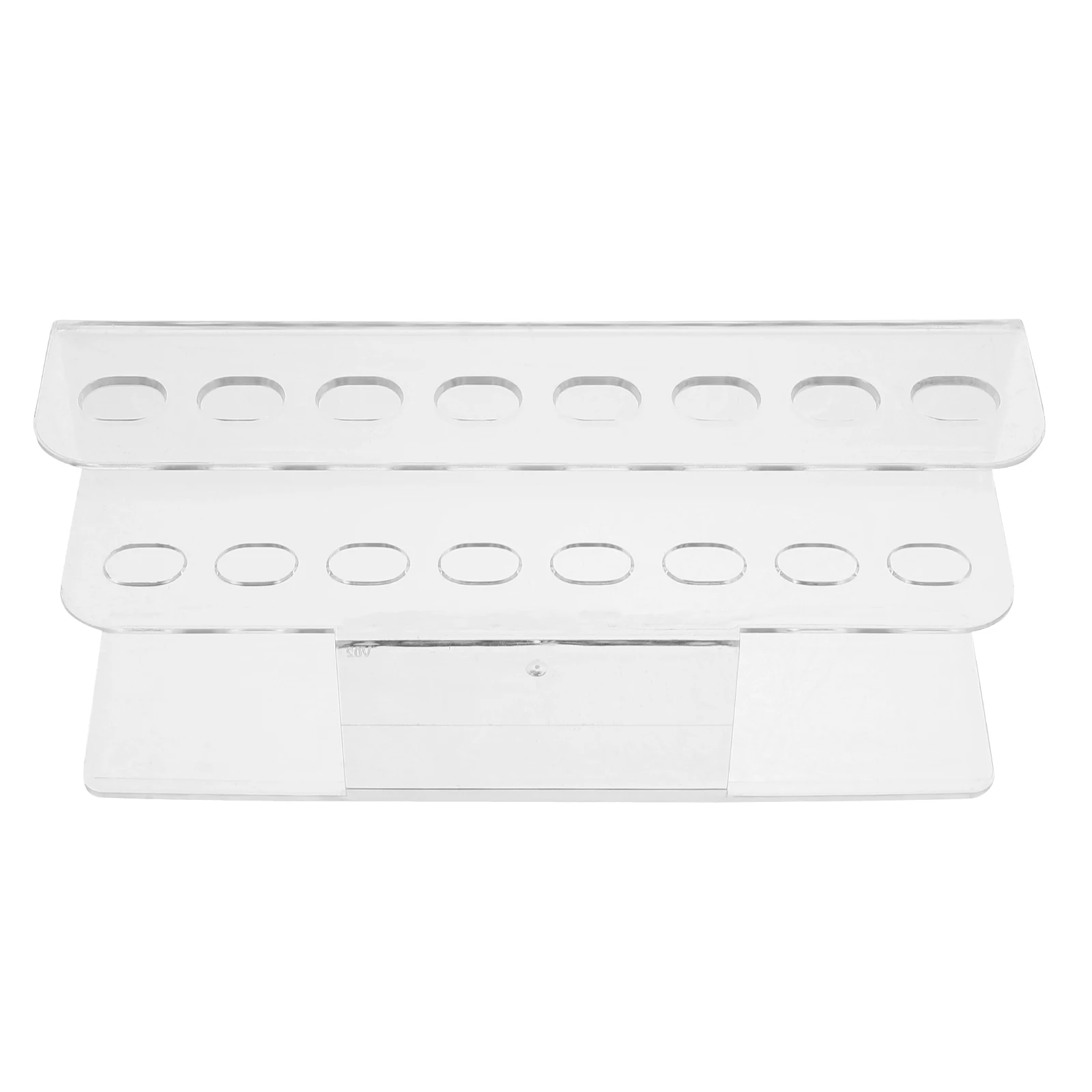8 穴ピンセットホルダー耐久性のあるまつげディスプレイラックメイクアップツール小さな透明なロングピンセットラック使用