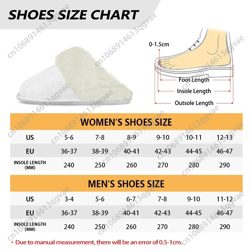 New Wendys Fast Food Restaurant Logo Plush Slippers Keep Warm Shoes Mens Womens Home Cotton Bedroom Custom Thermal Light Slipper