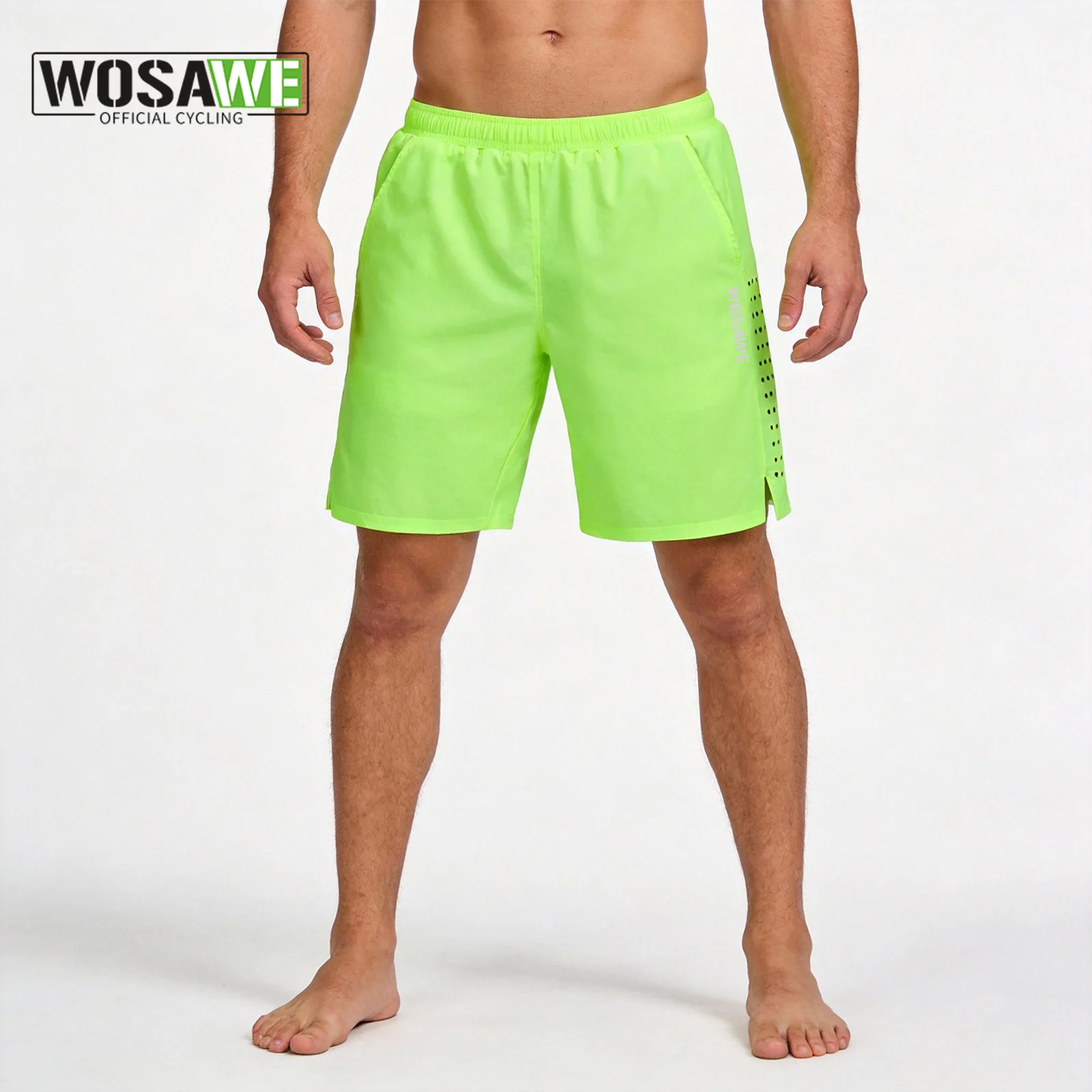 

WOSAWE Men 2 in 1 Cycling Shorts MTB Bike Shorts with 3D Padded Liner Breathable Loose Fit Outdoor Riding Shorts