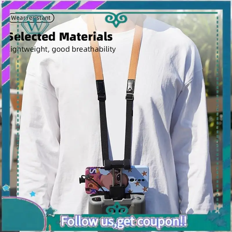 Upgraded For DJI MINI 3/4 Pro Remote Control Lanyard For AIR 3/2S Lanyard Strap Back Strap Lanyard Buckle Bracket Kit