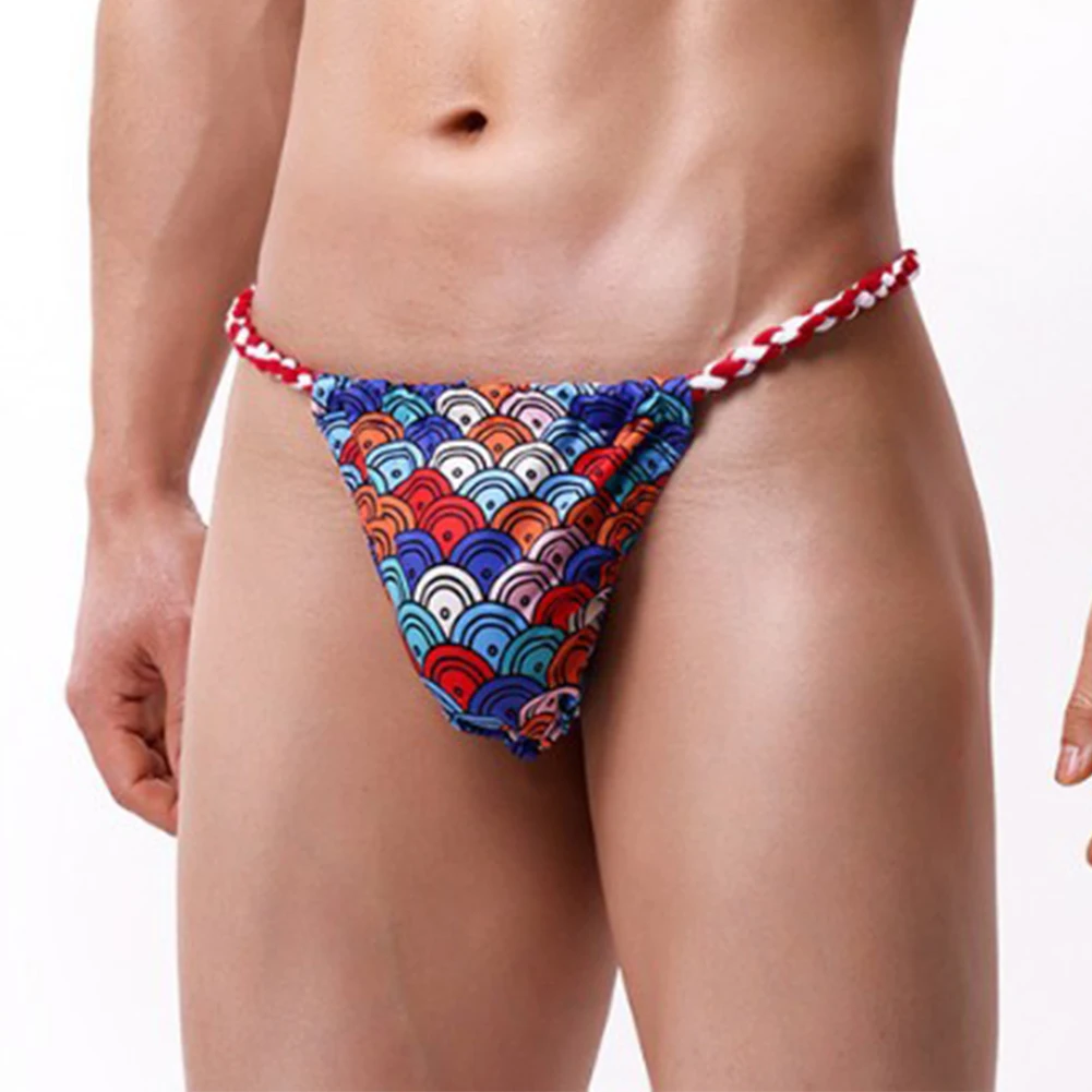 1 Buah Celana Dalam Pria Bersirkulasi Pakaian Dalam Seksi T-back Low Rise G-string Thong Fashion Celana Dalam Sumo Jepang