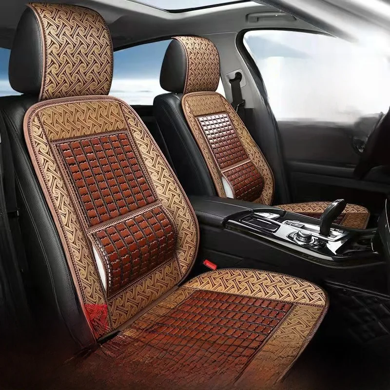 

Summer Bamboo Car Cuion Single Piece Small Car Universal Cover Breathable Cooling Mat for van Piup Tru